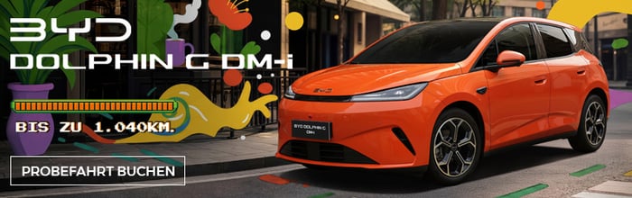 BYD Dolphin G DM-i – bis zu 1'040 km. Jetzt entdecken.